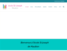 Tablet Screenshot of ecole-saintjoseph-mauleon.fr